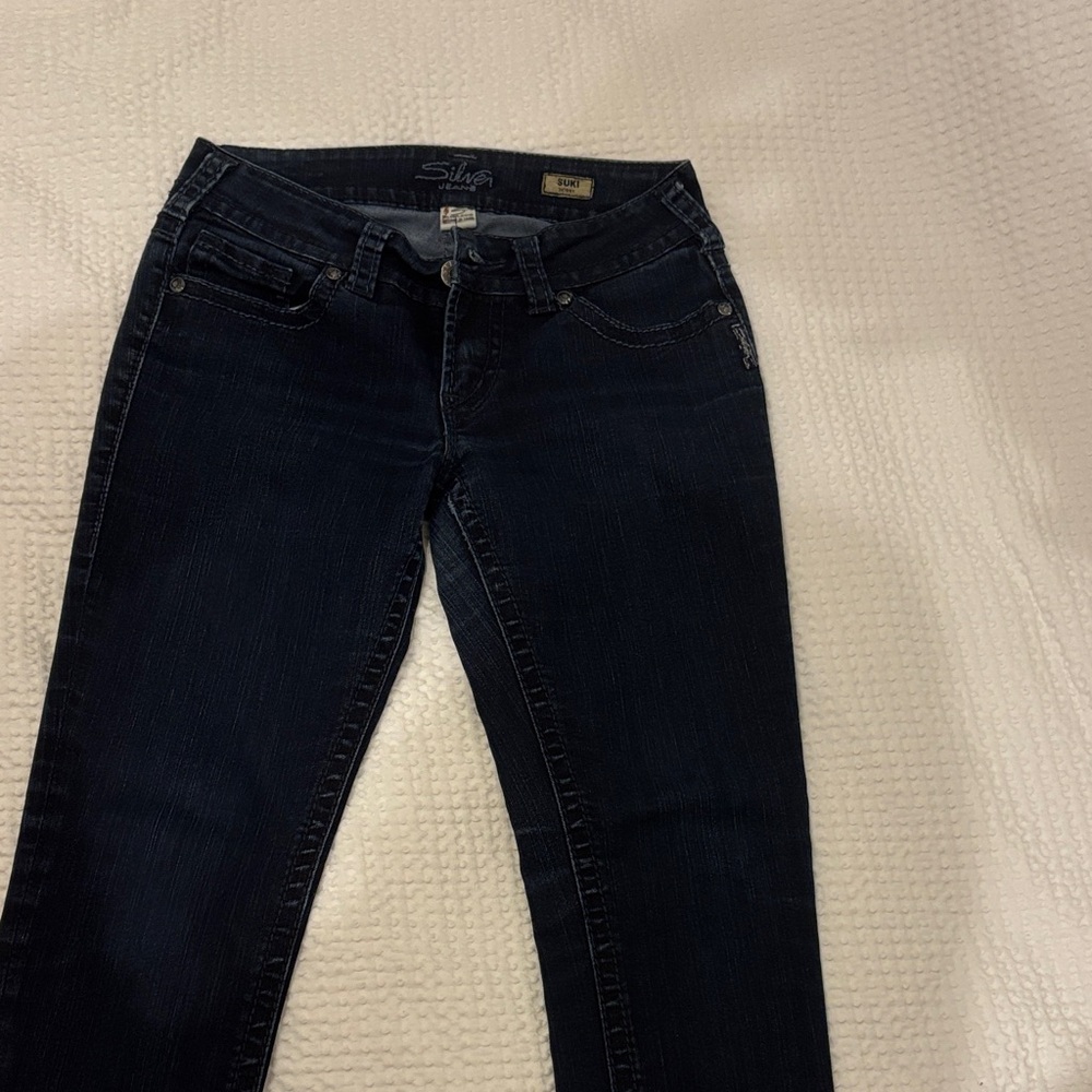 Silver Jeans Women's Midnight Blue Straight Leg Jeans